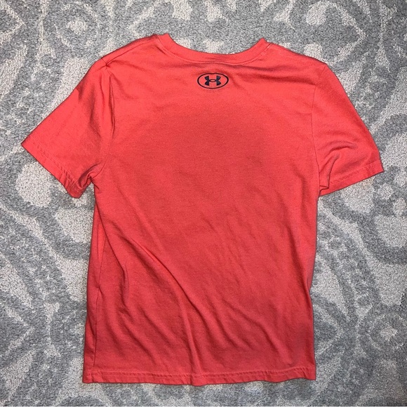 Under Armour Coral Tee with Blue and Black Design - Picture 4 of 4